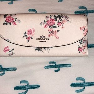 Coach Envelope Wallet with Floral Print NWOT